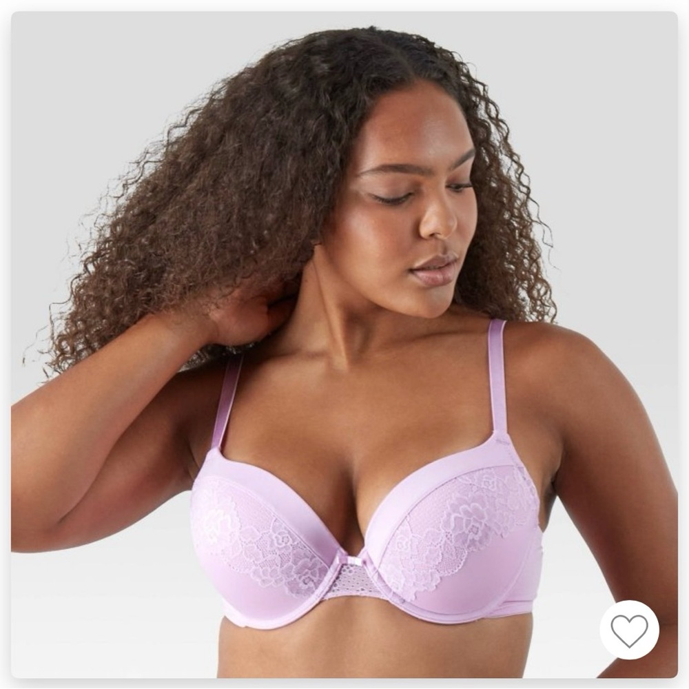 Maidenform Self Expressions Women 2pk Push-Up Bra orchid/maroon lace SE5757/s36B - Picture 2 of 15